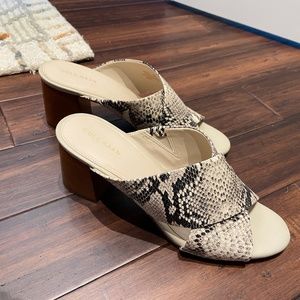 $25 Cole Haan Snakeskin block Heel - perfect condition